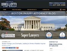 Tablet Screenshot of bostoninjuryattorneysblog.com